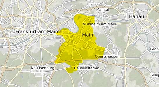 Immobilienpreisekarte Offenbach am Main